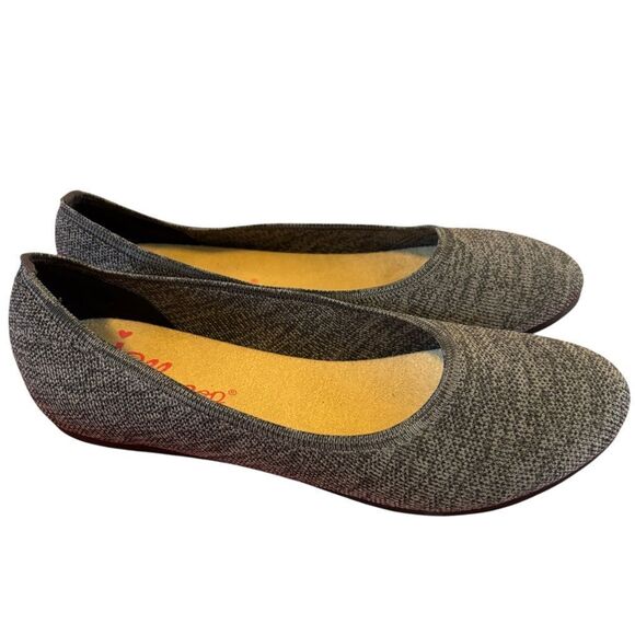 Women's Memory Foam Charcoal Gray Flats in Size 10M - Picture 4 of 7